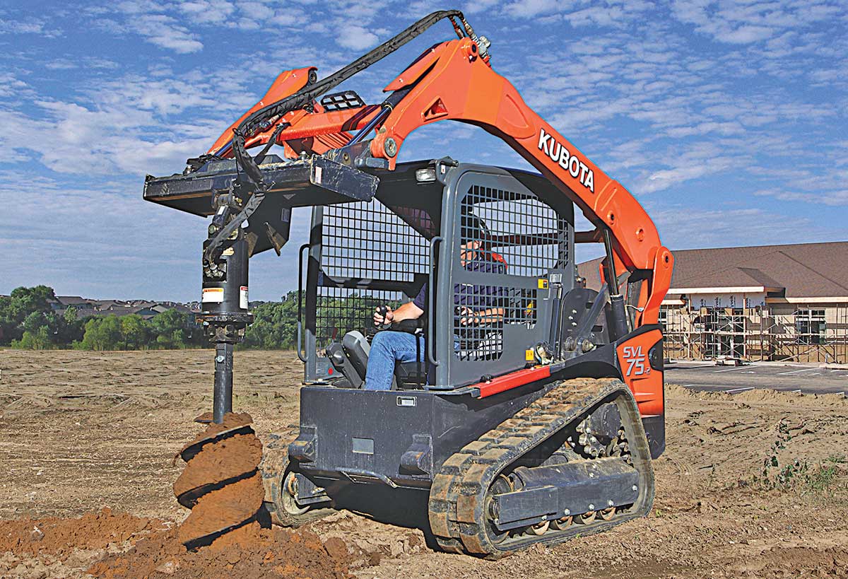 Auger, Hydraulic Attachment for Skidsteer