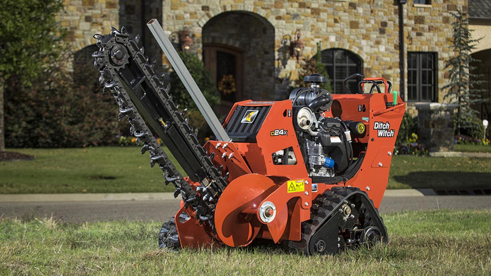 Trencher, Ditch Witch C24X Track Walk Behind